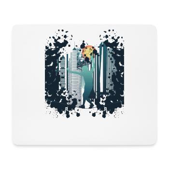 Slackline, Urbain, Lifestyle & City - Tapis de souris (format paysage) - blanc - Devant