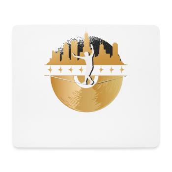 Slackline, Urbain & Lifestyle - Tapis de souris (format paysage) - blanc - Devant