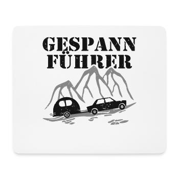 Wohnwagen Gespannführer lustig - Mousepad (Querformat) - Weiß - Vorne