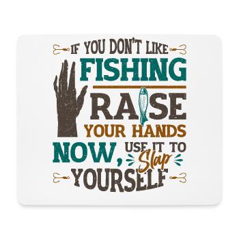 Funny fishing saying Fischer - Mouse Pad (horizontal) - white - Front