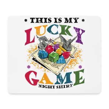 This Is My Lucky Brettspiel - Mousepad (Querformat) - Weiß - Vorne
