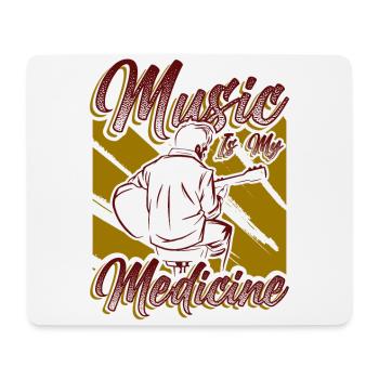 Music is my medicine Music lovers - Mouse Pad (horizontal) - white - Front