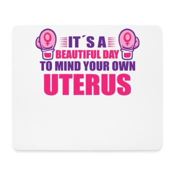 Feminism Women's Power Pro-choice Pro Abortion - Mouse Pad (horizontal) - white - Front