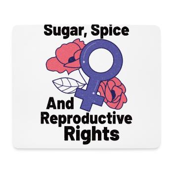 Feminism Women's Power Pro-choice Pro Abortion - Mouse Pad (horizontal) - white - Front