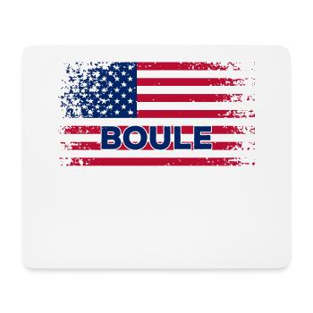 Boule America Flag Petanque USA Flag - Mouse Pad (horizontal) - white - Front