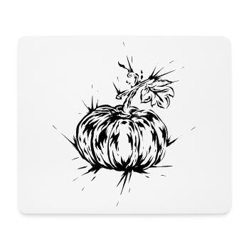Citrouille Automne - Tapis de souris (format paysage) - blanc - Devant