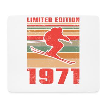 Ski Skifahrer Skifahrerin Sport Geburtstag 1971 - Mousepad (Querformat) - Weiß - Vorne