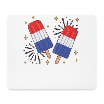 Américain 4 juillet Restez cool pour - Tapis de souris (format paysage) - blanc - Devant