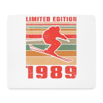 Ski Skifahrer Langlaufski Geburtstag 1989 - Mousepad (Querformat) - Weiß - Vorne