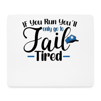 Police Cop Officer Police Office - Mouse Pad (horizontal) - white - Front