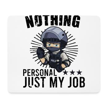 Police Cop Officer Police Office - Mouse Pad (horizontal) - white - Front