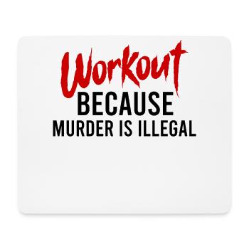 Bodybuilding Powerlifting Weightlifting Fitness - Mouse Pad (horizontal) - white - Front