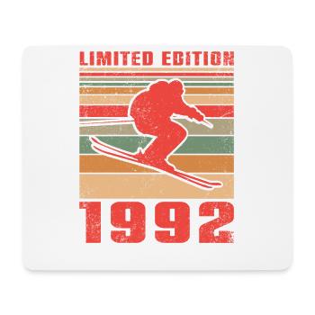 Ski Biathlon Skifahrer Skifahrerin Geburtstag 1992 - Mousepad (Querformat) - Weiß - Vorne