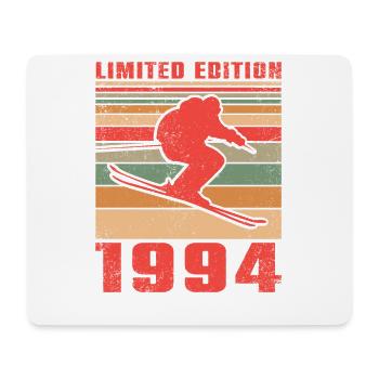 Ski Biathlon Skieur Sports d’hiver Anniversaire 1994 - Tapis de souris (format paysage) - blanc - Devant