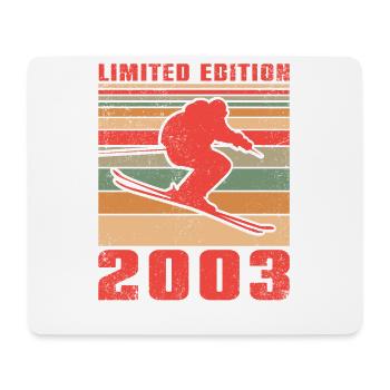 Ski Biathlon Skifahrer Skifahrerin Geburtstag 2003 - Mousepad (Querformat) - Weiß - Vorne
