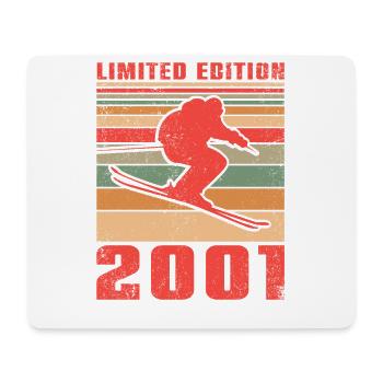 Ski Biathlon Skieur Sports d’hiver Anniversaire 2001 - Tapis de souris (format paysage) - blanc - Devant