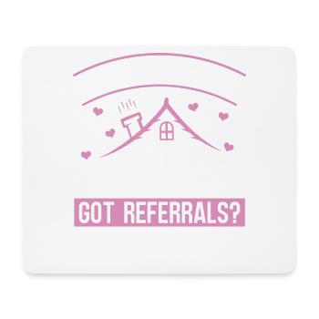 This girl sells real estate for - Mouse Pad (horizontal) - white - Front