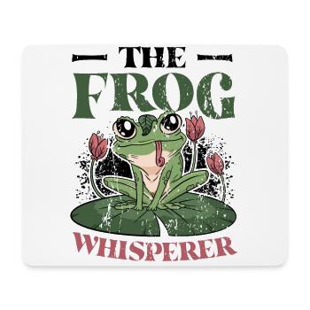 Der Froschflüsterer - Mousepad (Querformat) - Weiß - Vorne