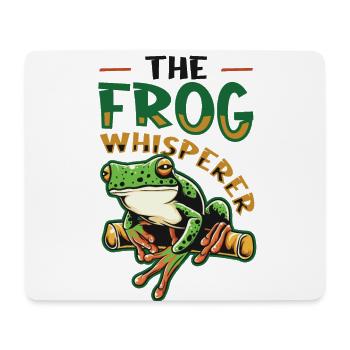 Der Froschflüsterer - Mousepad (Querformat) - Weiß - Vorne