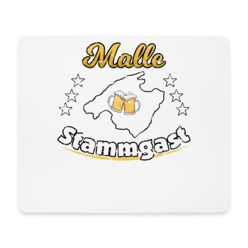 Malle Stammgast - Mousepad (Querformat) - Weiß - Vorne