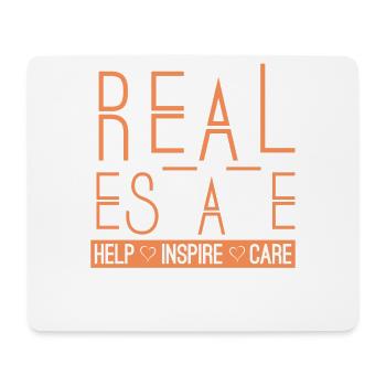 Real Estate Hope Inspires The Care Of The Broker - Mouse Pad (horizontal) - white - Front