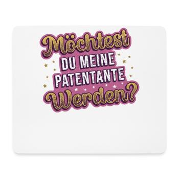 Möchtest Du meine Patentante werden ? - Mousepad (Querformat) - Weiß - Vorne