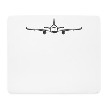 Flugzeuglande Navigation Pilot Flugzeugliebhaber - Mousepad (Querformat) - Weiß - Vorne
