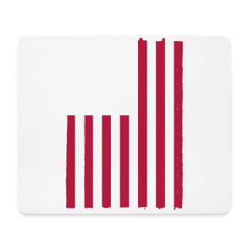 Patriotisches Flugzeug American Pilot Airplane - Mousepad (Querformat) - Weiß - Vorne