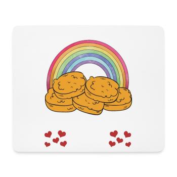 Chicken Nugget Lovers Chicken Nuggets Fast Food - Mouse Pad (horizontal) - white - Front