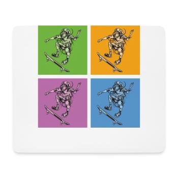 Retro Skateboarding Für Skateboarder - Mousepad (Querformat) - Weiß - Vorne
