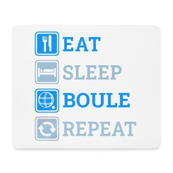 Lustige Boule Sprüche Boulespieler Boccia Pentaque - Mousepad (Querformat) - Weiß - Vorne