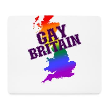 Gay Britain! Rainbow UK LGBTQ+ pride - Mouse Pad (horizontal) - white - Front