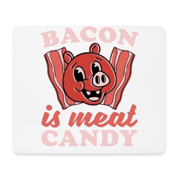 Bacon Meat Sweets Breakfast Bacon Liebhabe - Mouse Pad (horizontal) - white - Front