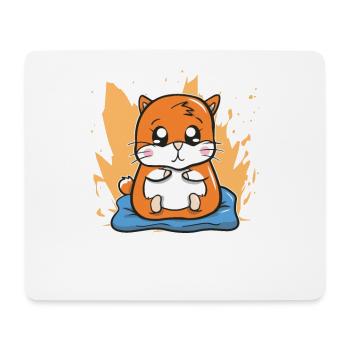 Guinea pig sat on me guinea pig - Mouse Pad (horizontal) - white - Front