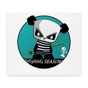 Angel Panda, Fishing Fishing Angler Fish Children - Mouse Pad (horizontal) - white - Front
