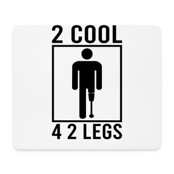 Handicapped Wheelchair Cyborg Leg Arm Amputee - Mousepad (Querformat) - Weiß - Vorne