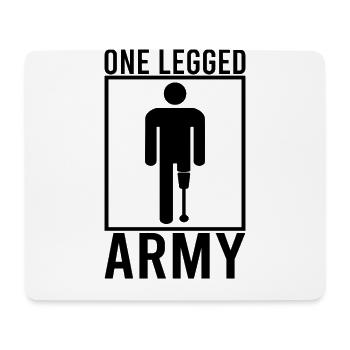 Handicapped Wheelchair Cyborg Leg Arm Amputee - Mousepad (Querformat) - Weiß - Vorne