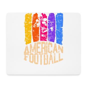 Football américain Couleur Running Back - Tapis de souris (format paysage) - blanc - Devant