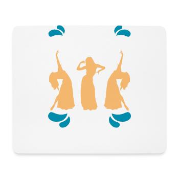Only the coolest women love belly dancing - Mouse Pad (horizontal) - white - Front