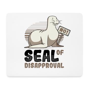 Siegel der Ablehnung sagen Sie Nein. - Mousepad (Querformat) - Weiß - Vorne