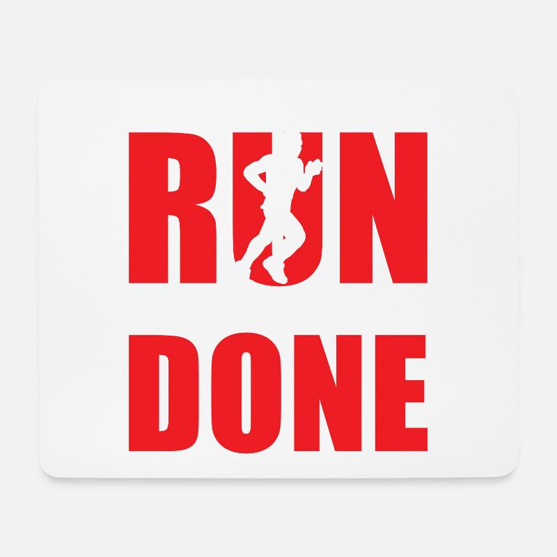 Je Schneller Sie Laufen Cross Country Running Xc - Mousepad (Querformat) - Weiß
