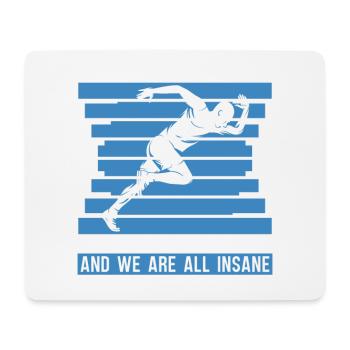 Courir un sport mental Cross Country Runner Xc - Tapis de souris (format paysage) - blanc - Devant