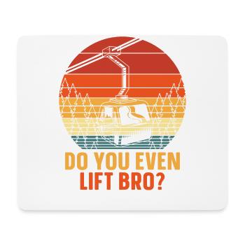 Trainierst Du Überhaupt? Für Snowboarder Und - Mousepad (Querformat) - Weiß - Vorne