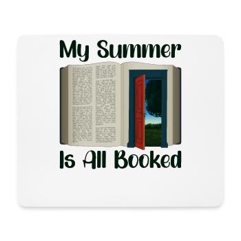 Buchleser Leseliteratur Bücherwurm Geschenkidee - Mousepad (Querformat) - Weiß - Vorne