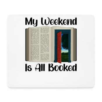 Book Reader Reading Literature Bookworm Gift Idea - Mouse Pad (horizontal) - white - Front