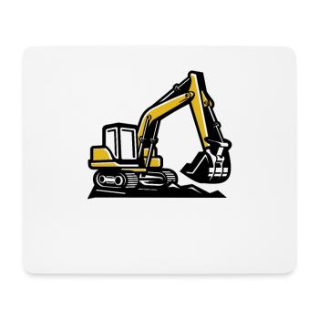Ihr Loch Ist Mein Ziel Für Baggerfahrer - Mousepad (Querformat) - Weiß - Vorne