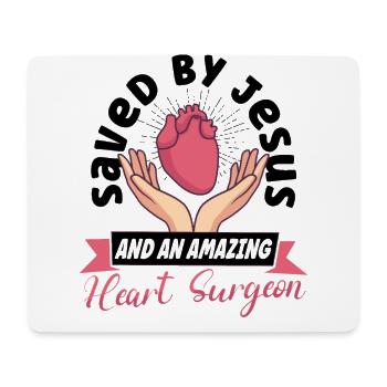 Open Heart Surgery Heart Surgery Survivor - Mouse Pad (horizontal) - white - Front