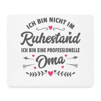 Lustiger Spruch Oma Ruhestand Rentnerin Geschenk - Mousepad (Querformat) - Weiß - Vorne