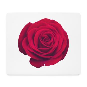 Rose rouge - Tapis de souris (format paysage) - blanc - Devant