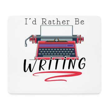 Autor Schreiben Schriftsteller Literatur - Mousepad (Querformat) - Weiß - Vorne